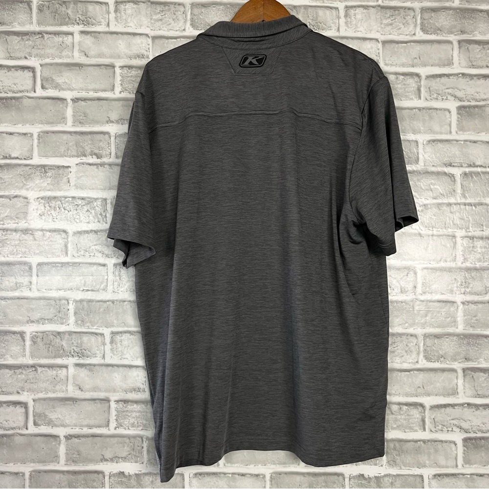 Klim Men’s Heather Gray Polo Shirt - Picture 5 of 8